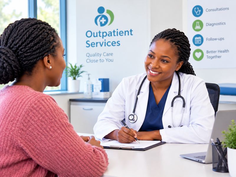Outpatient consultations at Ngumba Hospital